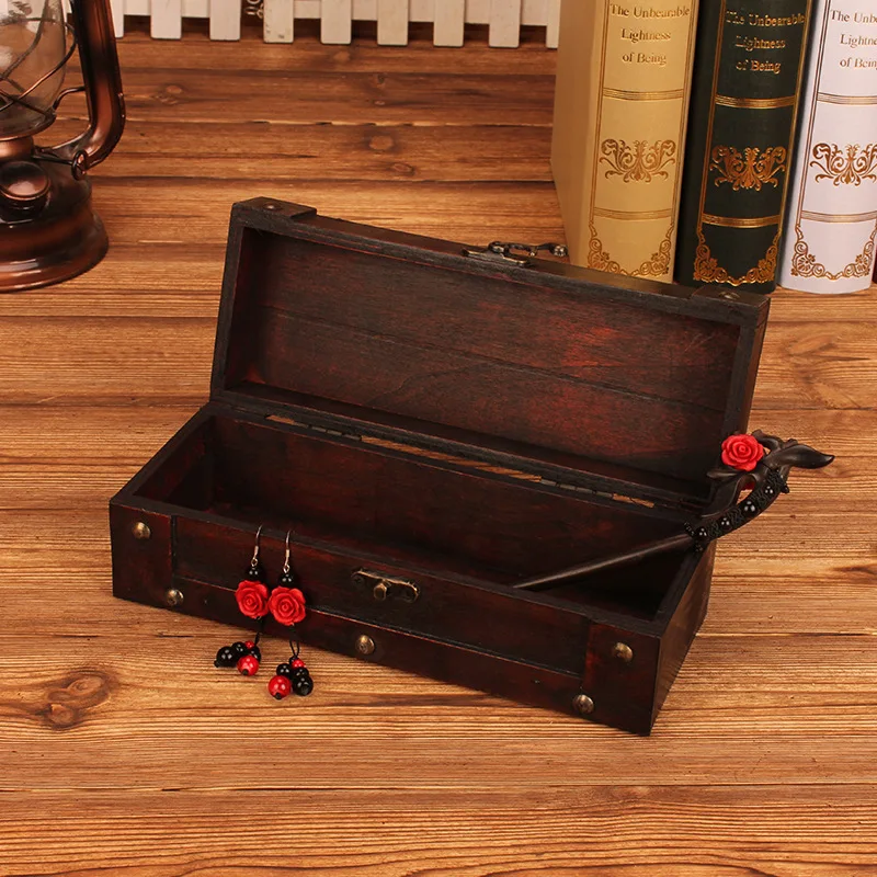 Home Multifunctional Container Cosmetics Wooden Table Sundries Antique Office House gift box Photography props Necklace jewelry Home Multifunctional Container Cosmetics Wooden Table Sundries Antique Office House gift box Photography props Necklace jewelry