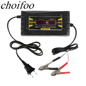 Full Automatic Smart Battery Charger 12V 6A 10A EUUS Maintainer Desulfator for Lead Acid Batteries Car Battery Charger 110-240V