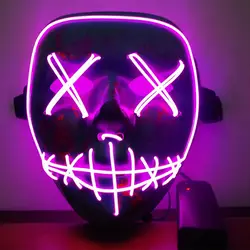 Светодиодный свет смешные маски Хэллоуин продувки год выборов большой фестиваль Косплэй костюм поставки Вечерние Маски светятся в темноте