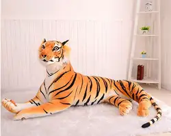 Большой плюшевая игрушка тигр чучело Моделирование Тигр куклы подарок 110 см