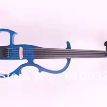 5 струн 4/4 электрическая скрипка бесшумный звукосниматель тонкий тон части включают золотой цвет#8-15 синий цвет