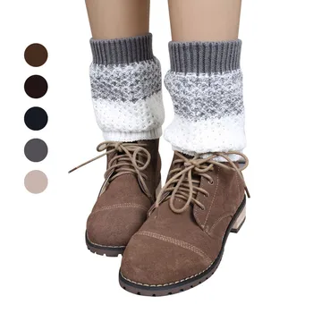 

Free Ostrich Knitted Leg Warmers Socks Boot Cover leg warmers women Acrylic High Polainas Ladies' Beenarmers Vicky CJ15