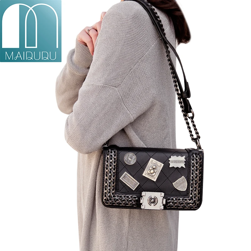 Sac Messenger Femme En PU – Style Casual, Chaine, Forme Horizontale (Kaki Disponible)