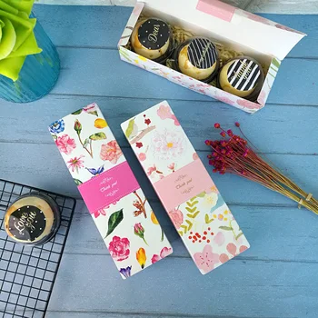 

100pcs Cookie box, baking egg yolk crisp, mung bean cake packaging, moon cake box, small West Point, beef roll Candy box