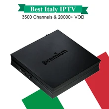 Лучшие итальянские Италия IPTV Бесплатная 1 год 3500 каналов + 25000 + VOD Бесплатная IPremium I7 Android TV Box DVB-S2 декодер Smart tv box