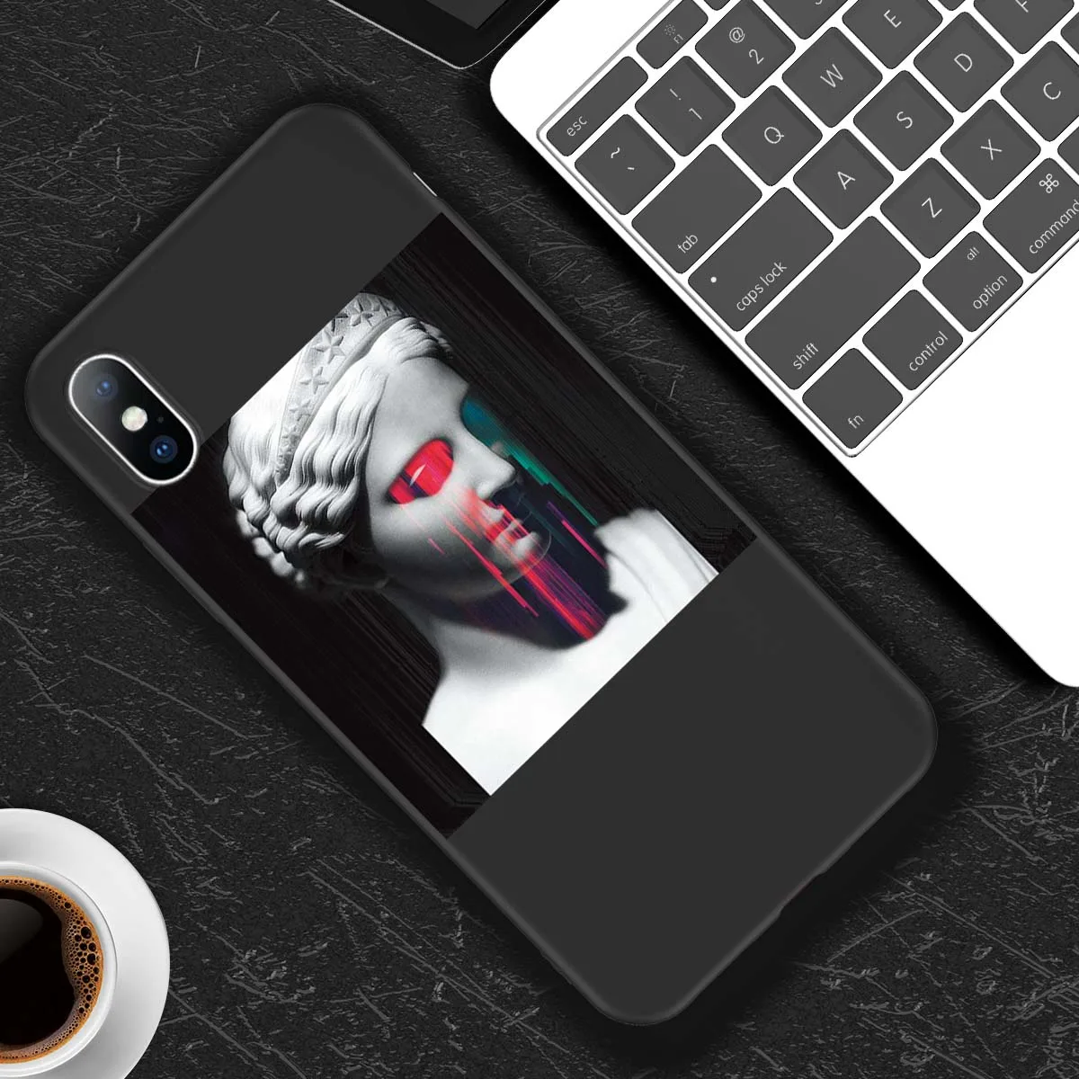 T2 Lovebay для iPhone 11 Pro Max 6 6s 7 8 Plus X XR XS Max 5 5S SE чехол для телефона мультяшная статуя абстрактное искусство окрашенный Мягкий ТПУ чехол - Цвет: T2