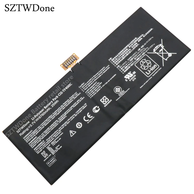 

SZTWDone C12-TF400C Tablet Battery for ASUS VivoTab Smart ME400C 1ICP4/83/103-2 3.7V 6760MAH 25WH