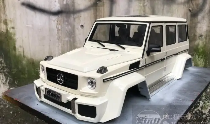 Масштаб 1/10 Rock Cralwer грузовик 313 мм G50 G65 Белый окрашенный корпус подходит axial scx10 ax90047