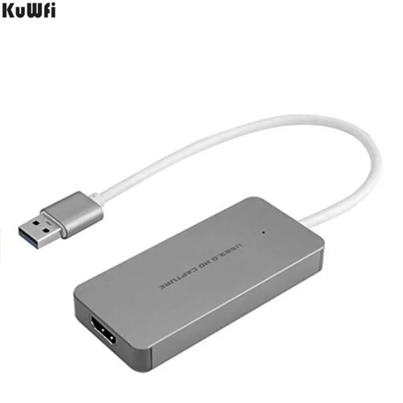 KuWFi Video Capture Adapter Game Capture Card HDMI to USB Dongle Full HD 1080P Video Audio Grabber