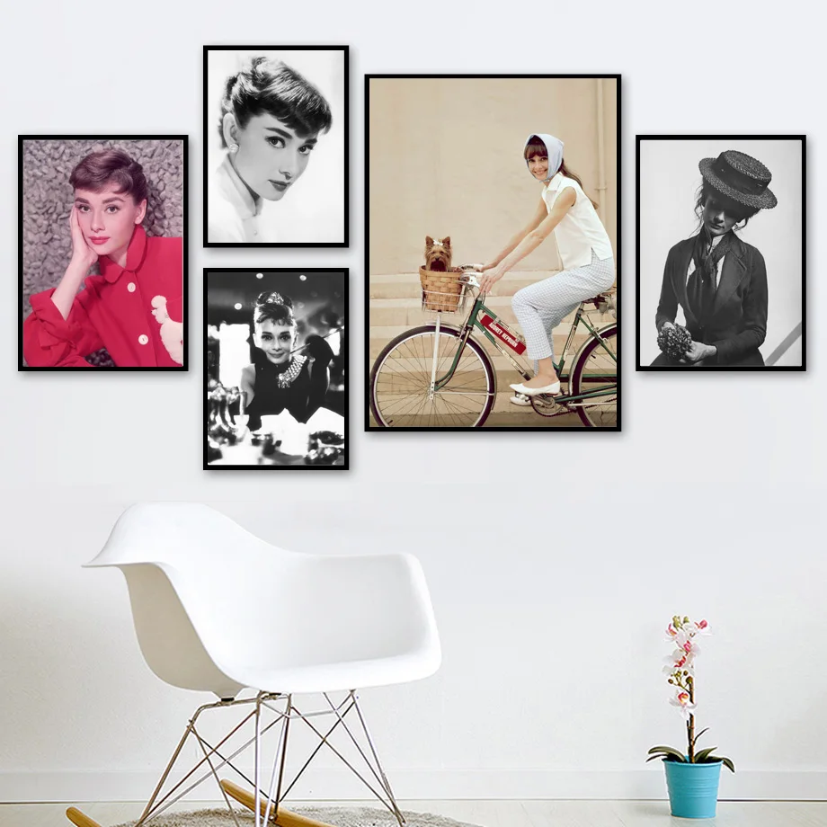 

Fashion Audrey Hepburn Art Prints Modern Wall Art Canvas Painting Nordic Posters And Prints Decoration Pictures For Living Room