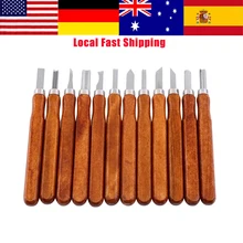 12 шт./лот, деревообрабатывающее долото, резчик для резчиков, набор ножей, ручная резьба по дереву долотом для деревообработки, инструменты DIY, лучшее предложение