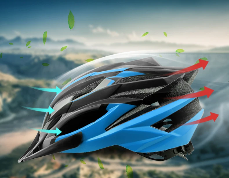 X-TIGER Ultralight Cycling Helmet EPS+PC Cover MTB Bike Helmet Integrally-mold Cycling Mountain Bicycle Helmet MTB Bike Helmet