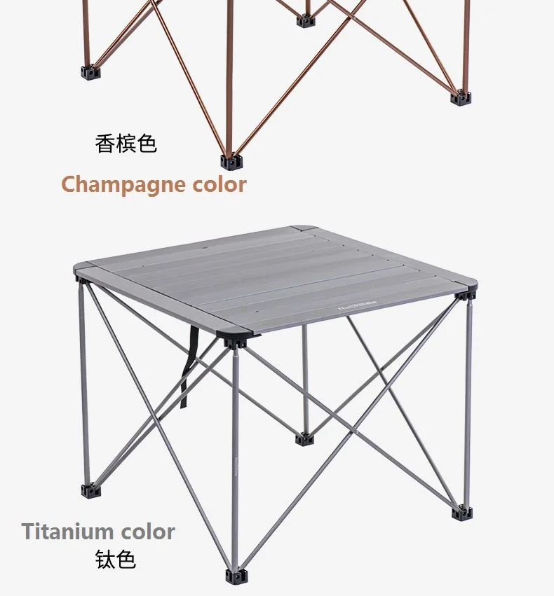 Dobrável ao ar Estrutura da Liga de Alumínio Mesa de Acampamento Mesa de Piquenique Naturehike Fábrica Vender Mesa Livre Portátil Móveis Dobrável 7 High Quality Esporte e Lazer