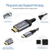 QGeeM USB C to HDMI Cable 4K Type C HDMI Thunderbolt3 Converter for MacBook Huawei Mate 30 USB-C HDMI Adapter USB Type C to HDMI ► Photo 2/6