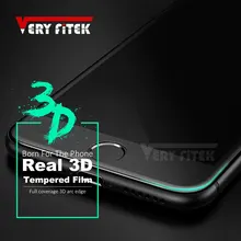 VERYFiTEK 9H 3D Soft Edge Tempered Glass For iPhone X 10 7 8 6 6S Plus Full Cover Screen Protector For iPhone 6 7 8 Plus Glass