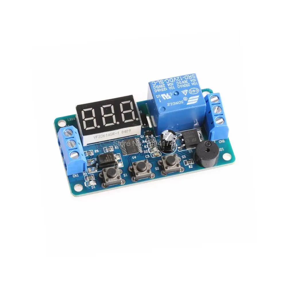 WQScosea Q8S 225 DC 12V Digital PLC Delay Time Switch Module Cycle