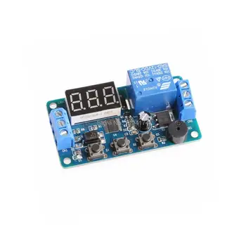 

WQScosea Q8S-225 DC 12V Digital PLC Delay Time Switch Module Cycle Timer Relay Multifunction Delay Time Relay Bo'a'r'd