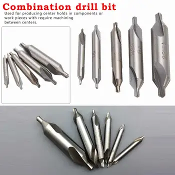 

5pcs/set Combined Drill Set For Power Tools Center Drills Bits Countersink Drill Set For Power Tools