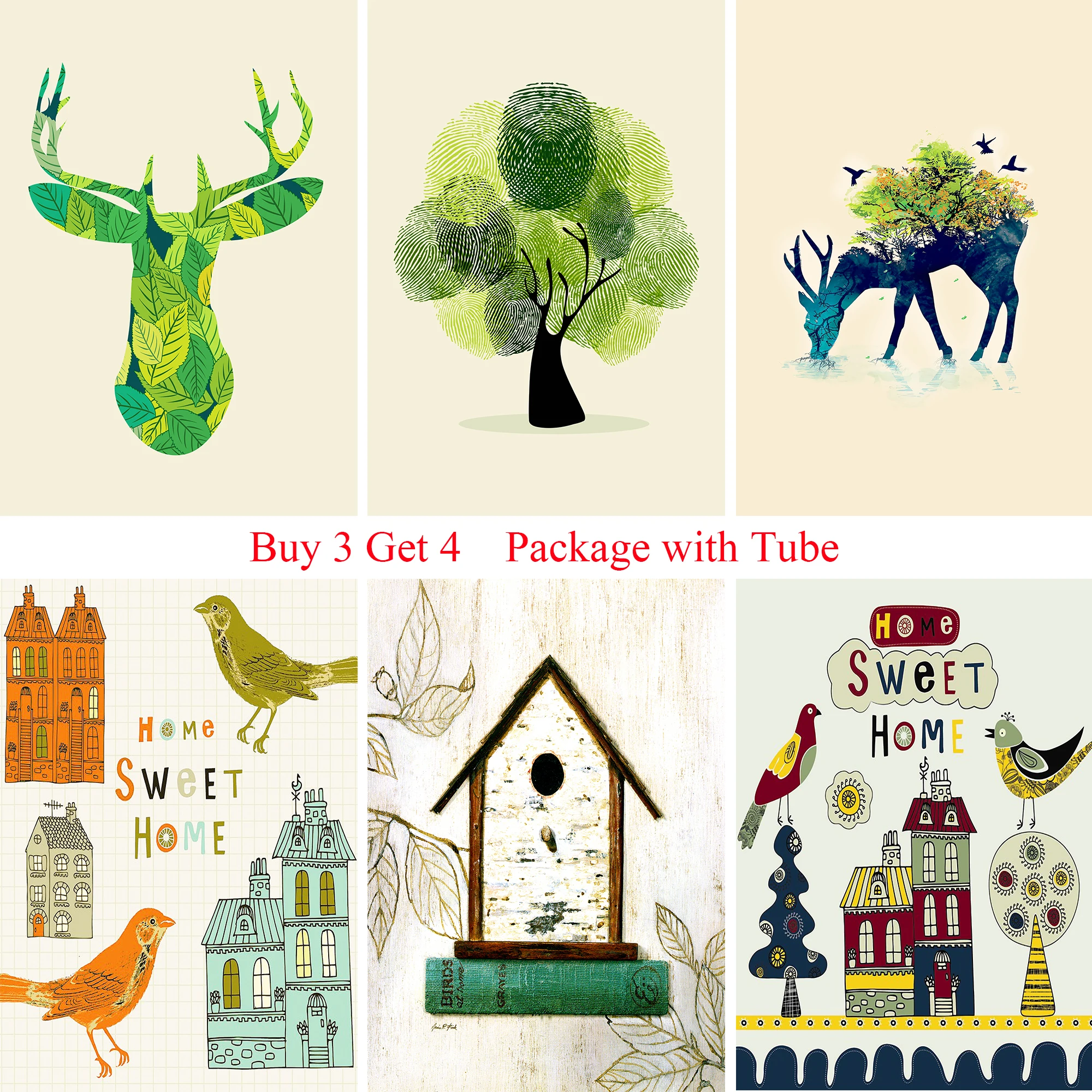 Wall Decoration Posters Wall Sticker Good Quality White Coated Paper Wall Decoration Livingroom