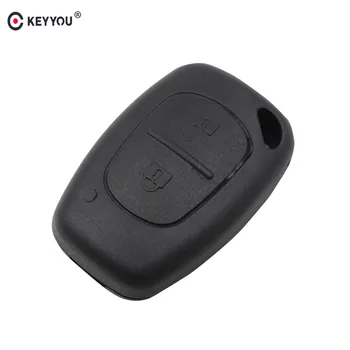 

KEYYOU 10x 2 Button Remote Car Key Shell For Renault Trafic Vauxhall Opel Vivaro Nissan Primastar Flip Fob Case Cover
