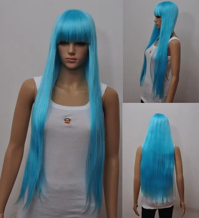 long light blue wig,OFF