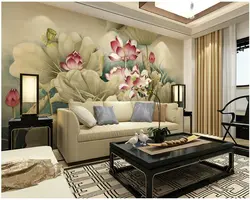 Beibehang заказ обои 3d фрески фонов большой зеленый росписи лотоса новый китайский обои Гостиная Спальня 3d