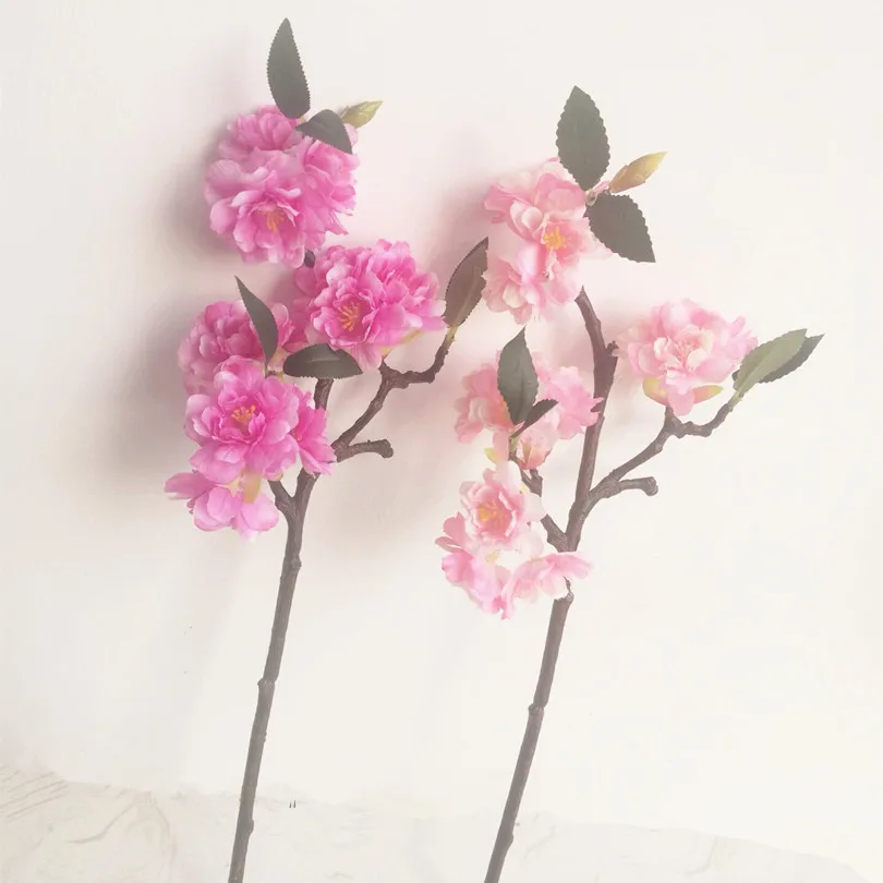 Fake mini Cherry Sakura Flower Artificial Flowers Cherries for Bridal
