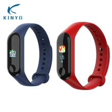 KINYO пульсометр Водонепроницаемый умный браслет кровяное давление спортивный браслет на запястье для мужчин смарт-браслет для пар android ios телефонов