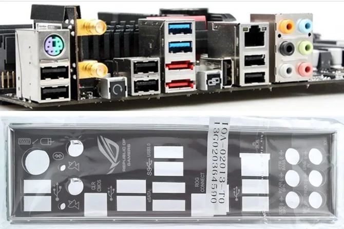Новая задняя панель I/O для материнской платы MAXIMUS VI EXTREME бесплатная доставка |