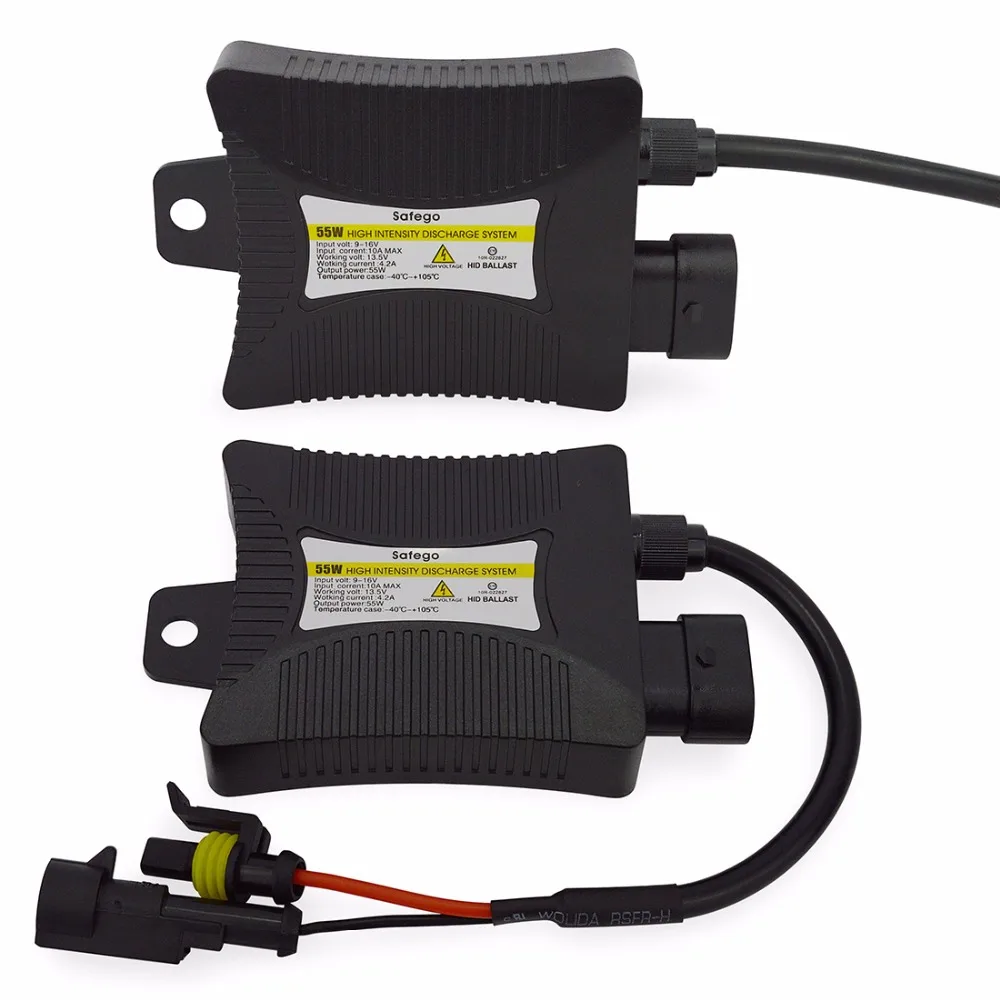 Kit de Conversão de Lâmpada Safego Xenon 6000k 55w 8000k 4300k 10000k Kit Hid h7 5 High Quality Automóveis e motos