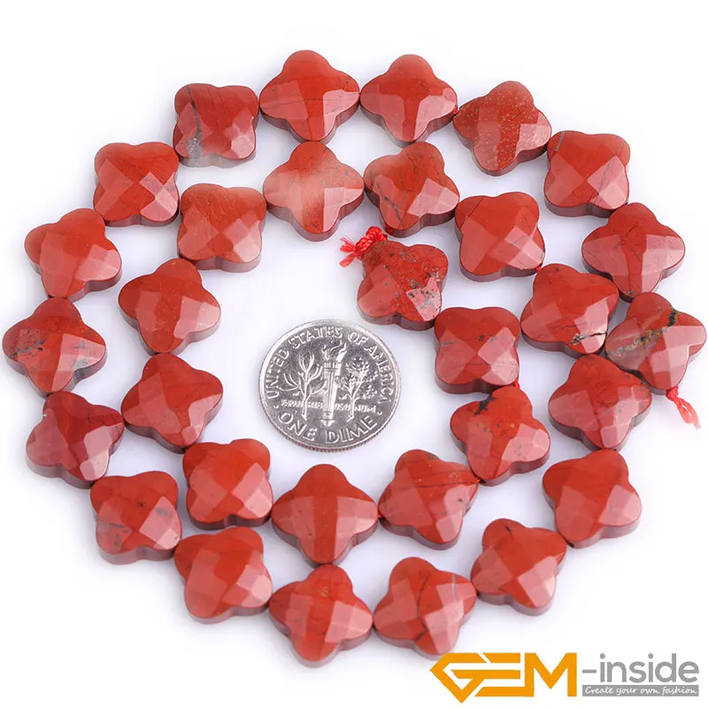 13mm Natural Stone Faceted Flower Bead For Jewelry Making Strand 15 inch 31pcs Lapis Lazuli Agates Jades Jaspers Obsidian