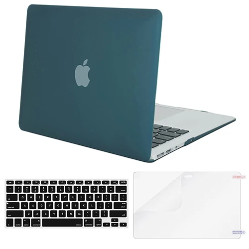 Mosiso Laptop Protective Cover Case for Macbook Air 13 A1466 A1369 Netebook Matte Mac Book Air Case Accessories - Цвет: Deep Teal