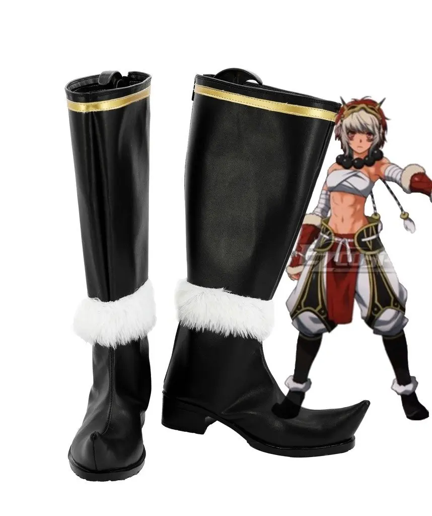 

Rinka Shoes Cosplay Fire Emblem if Rinka Cosplay Boots Black Shoes Custom Made Any Size
