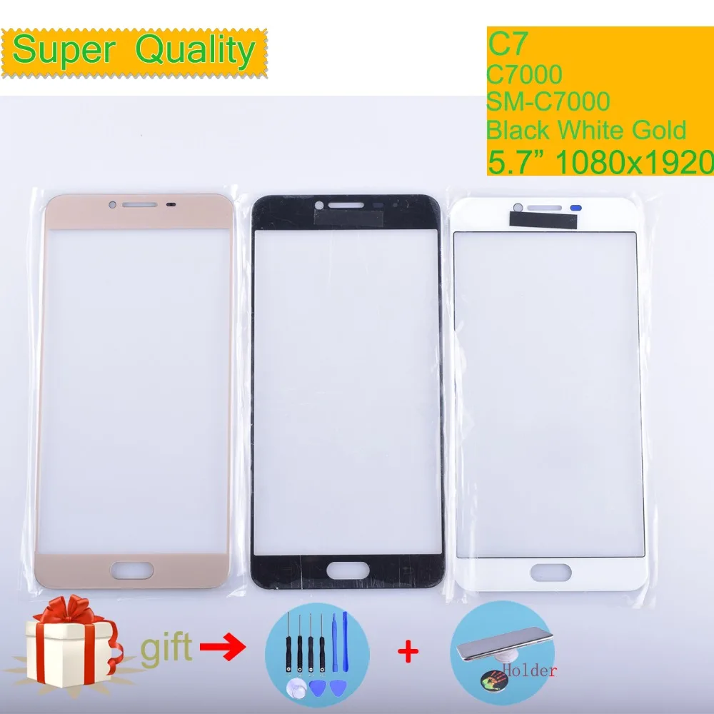 

C7 For Samsung Galaxy C7 C7000 SM-C7000 Touch Screen Front Glass Panel TouchScreen C7 Outer Glass Lens NO LCD Replacement