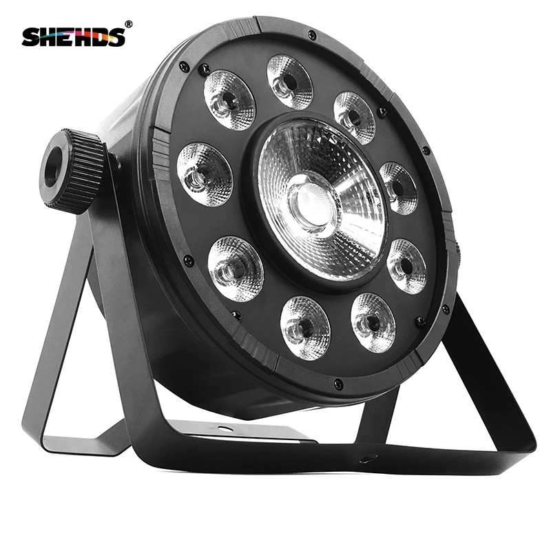 

Fast Shipping LED Flat Par 9x10W+30W RGB Lighting For DMX512 Stage Effect Professional DJ Equipment And Party Dance Floor Disco