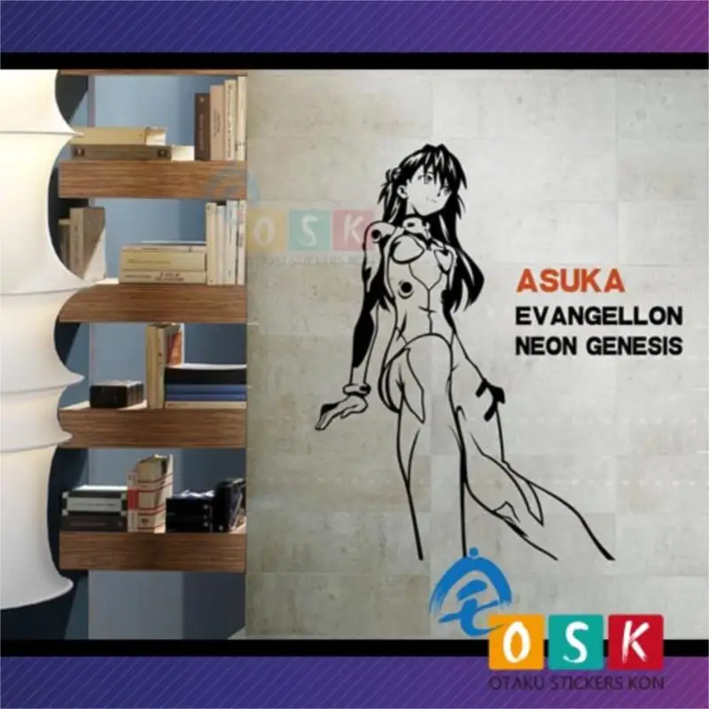 Asuka Evangelion Wall Stickers EVA Associate People Animation Warrior Edition Customized Stickers