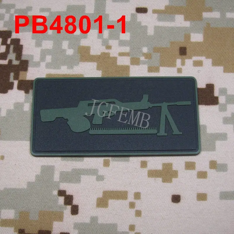PB4801 Green Снайперский патч боевой дух 3D ПВХ патч значки Военная тактика патч значки - Цвет: PB4801 Green