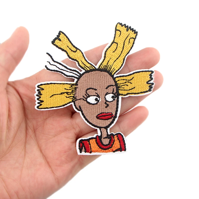 K238 90s Girl Cynthia Funny Applique Patches Iron on Shirt Clothes Jacket Embroideried Sticker Dress Badge | Украшения и
