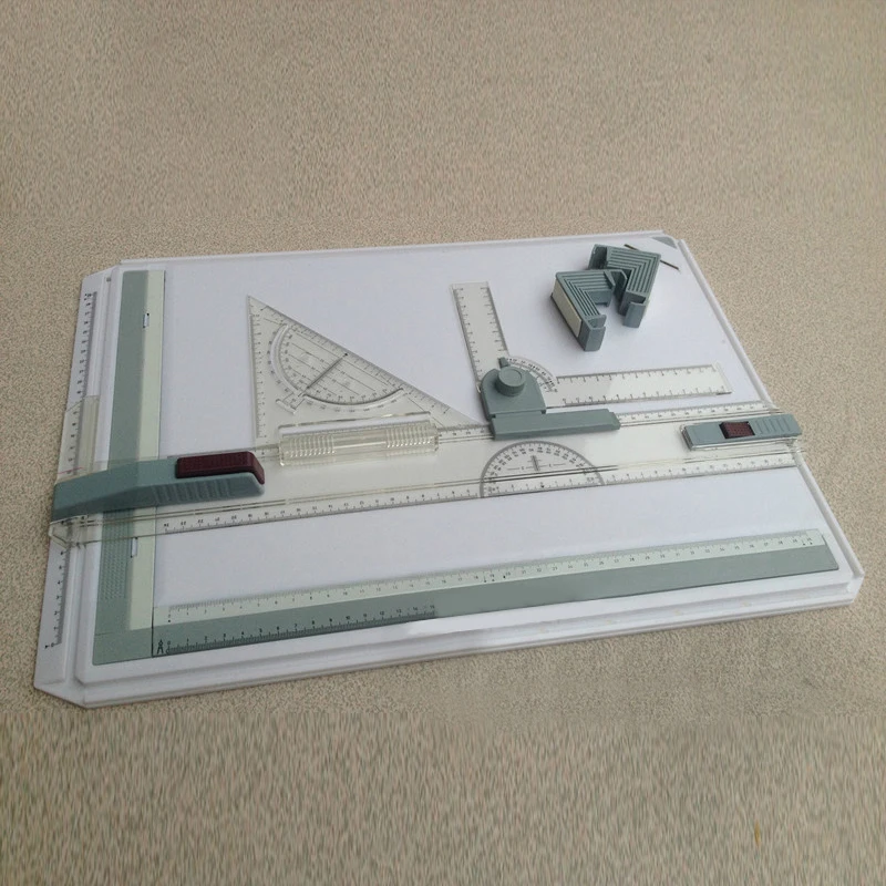 

School Supplies NEW A3 Drawing Board Table with Parallel Motion Ruler Protractor and Adjustable Angle Draftsman Art Painting