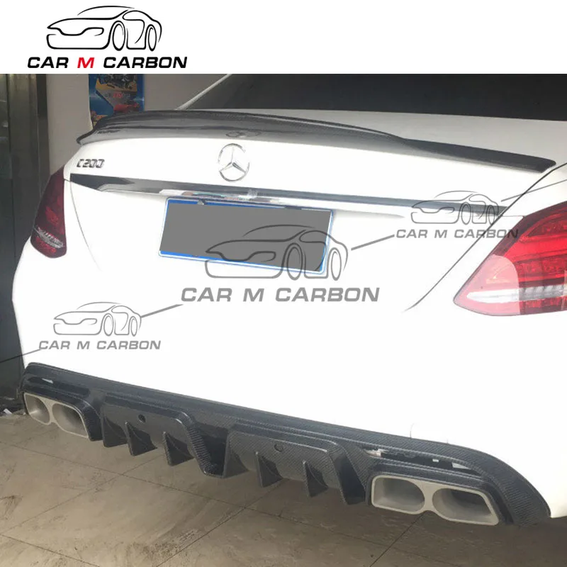W205 Brabus rear diffuser 4
