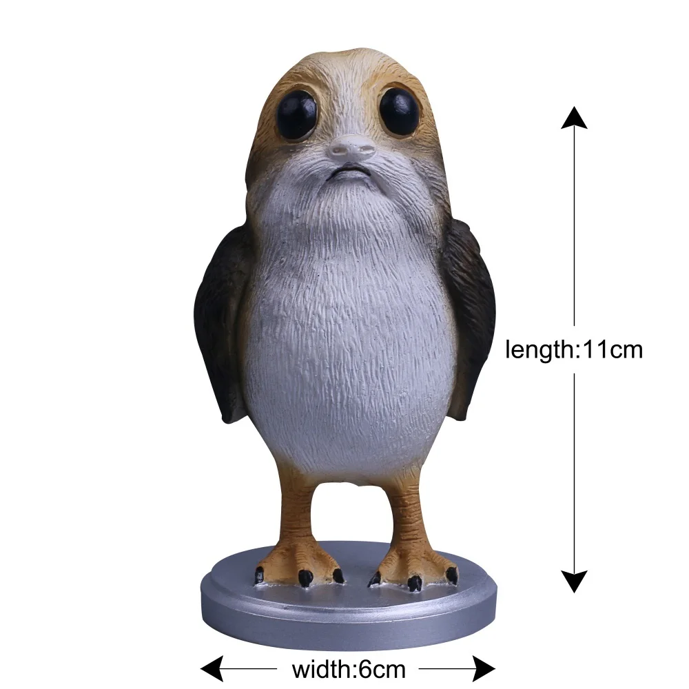 Star Wars The Last Jedi Porg Action Figure Cosplay Porg Toy Doll Christmas Gift Resin (11)