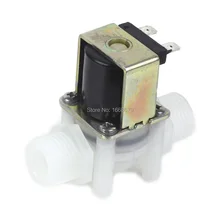 EBOWAN N/C нормально закрытый 1/" электромагнитный клапан для воды с наружной резьбой DC 12V 24V AC 220V