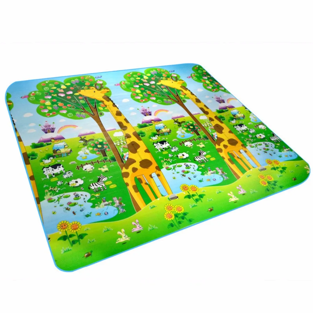 

Children Kids Double Surface Crawling Game Pad Infant Baby Play Mat Developing Rug Newborns Animal Carpets Puzzle Mat