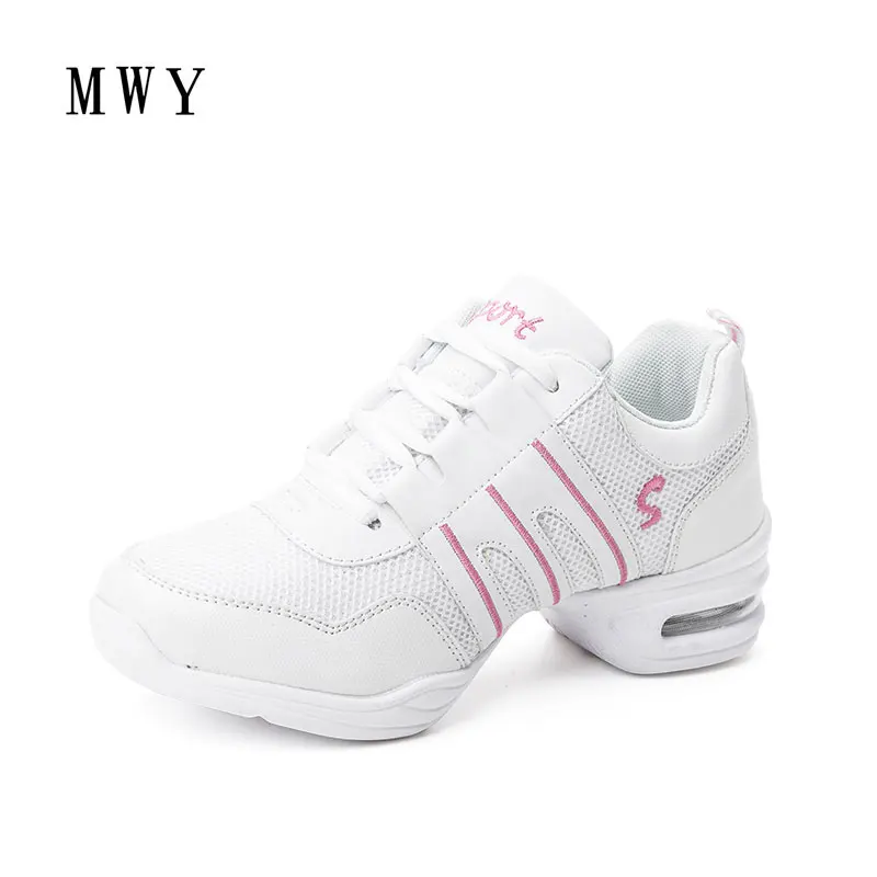 

MWY Soft Outsole Air Cushion Bottom Breathable Dance Sneakers Women Scarpe Danza Modern Jazz Shoes Practice Sports Dance Shoes