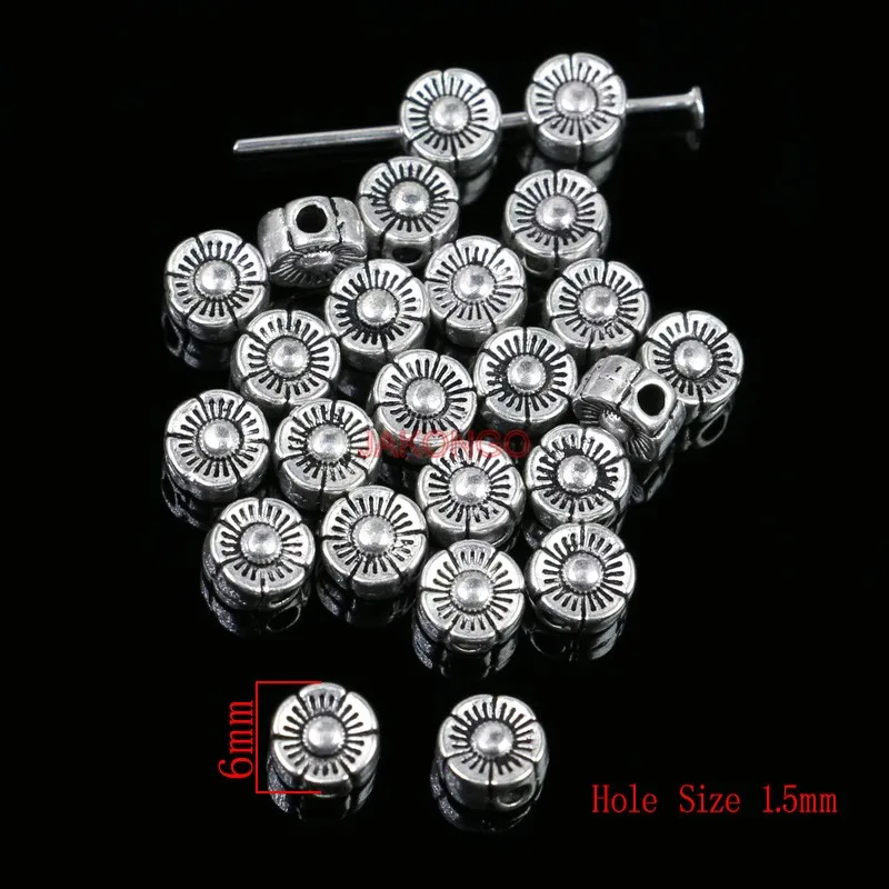 40 шт. бусины разделители для ювелирных изделий|flower spacer beads|spacer beadsflower |