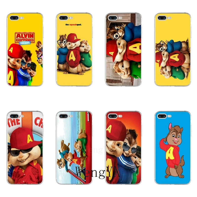 

movie Alvin and the Chipmunks Slim silicone TPU Soft phone case For iPhone X 8 8plus 7 7plus 6 6s plus 5 5s 5c SE 4 4s