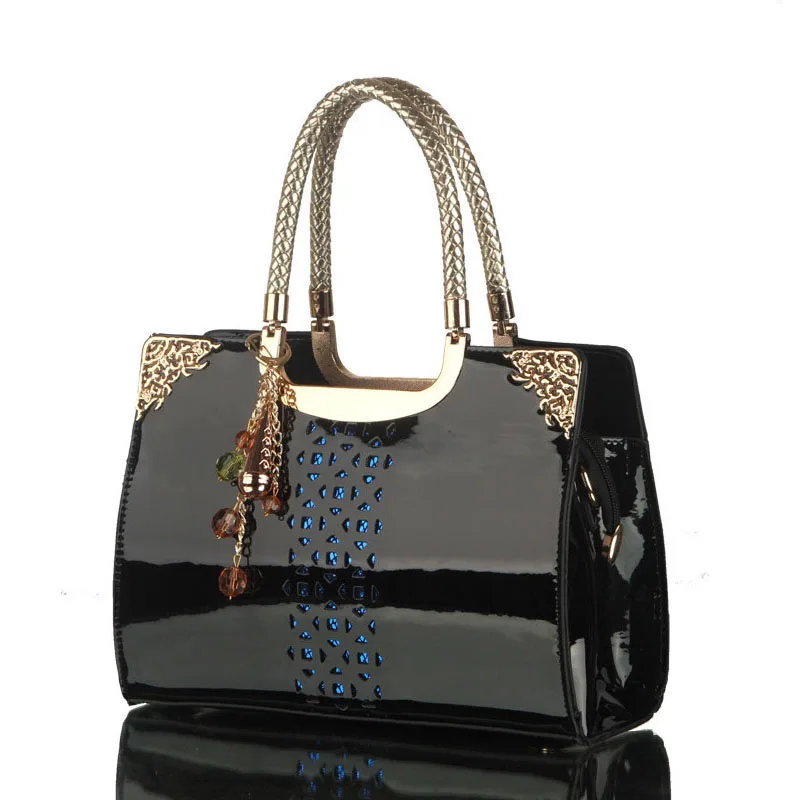 

high quality 2017 fashion new Women leather handbags women bag the new brand handbag patent Korea fashion single shoulder bag