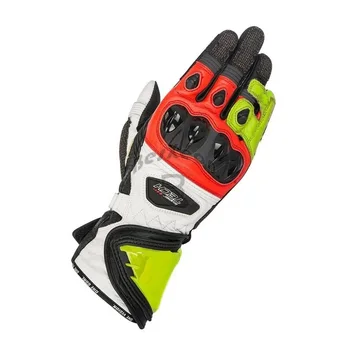 

2019 New 4 Colors 100% Genuine Leather SuperTech Motorcycle Long Gloves Racing Driving GP PRO Motorbike Cowhide Original Gloves