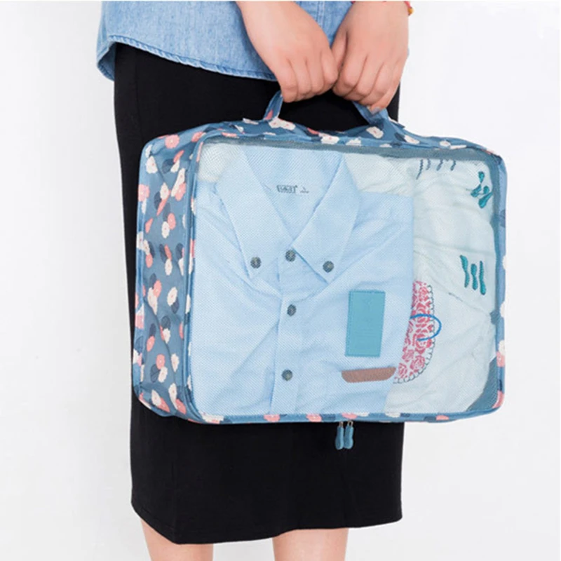 New 6PCS/Set Large Travel Mesh Bag In Bag Luggage Organizer Packing Cube For Clothing Suitcase Finishing Kit Travel Accessories New 6PCS/Set Large Travel Mesh Bag In Bag Luggage Organizer Packing Cube For Clothing Suitcase Finishing Kit Travel Accessories