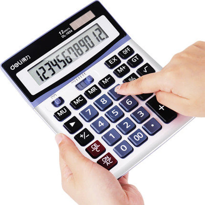 Deli Solar Calculator 1654, Специальный компьютерный калькулятор с большими кнопками